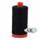 Aurifil Mako NE 50-2, 2692	 black, 1300 m